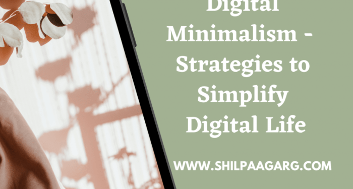 Digital Minimalism: Strategies to Simplify Digital Life - A Rose Is A ...